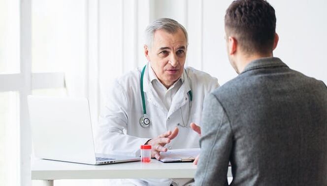 A man at a doctor