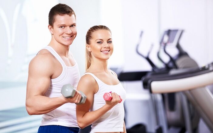 Exercises with weights to increase potency